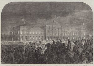 Visit of the Prince and Princess of Wales to Sweden, Departure from the Gottenborg Railway Station